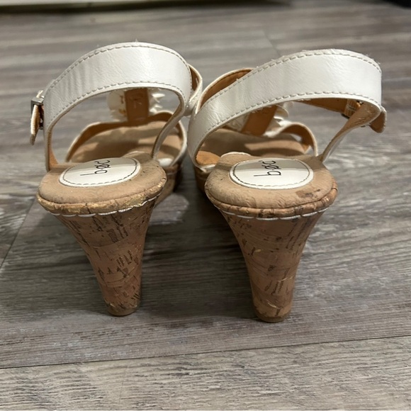 b.o.c. White and Tan Wedges with Floral Accents - Picture 5 of 5